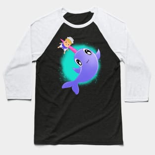 Sailor-Killing Friendly Narwhal Baseball T-Shirt